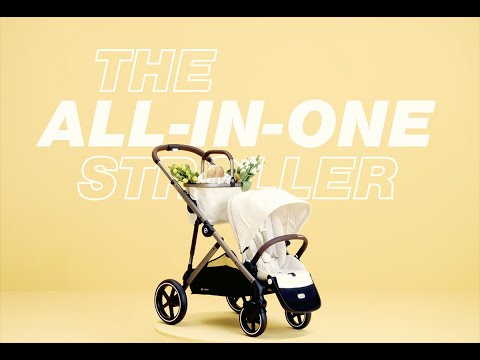 Cybex Gazelle S 2 Single-to-Double Stroller + Cot Bundle - Silver Frame / Moon Black - 522004813-522002381