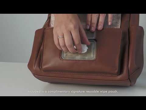 TWELVElittle Peek-a-boo Backpack Diaper Bag - Toffee - BG803TF