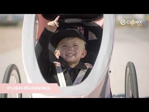 Cybex Zeno Multisport Trailer Frame - Black with Pink Details