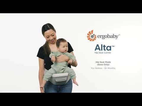 Ergobaby Alta Hip Seat Mesh Baby Carrier - Onyx Black - BCHIPSFMONYX