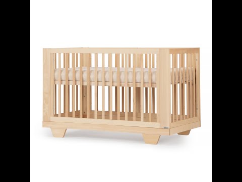 dadada Spirit 8-in-1 Convertible Crib - White / Natural