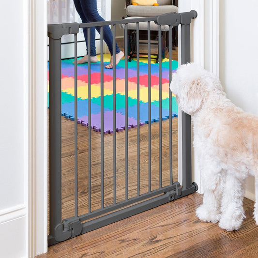 Qdos Auto-Close SafeGate with Extensions - Slate - 17-20010