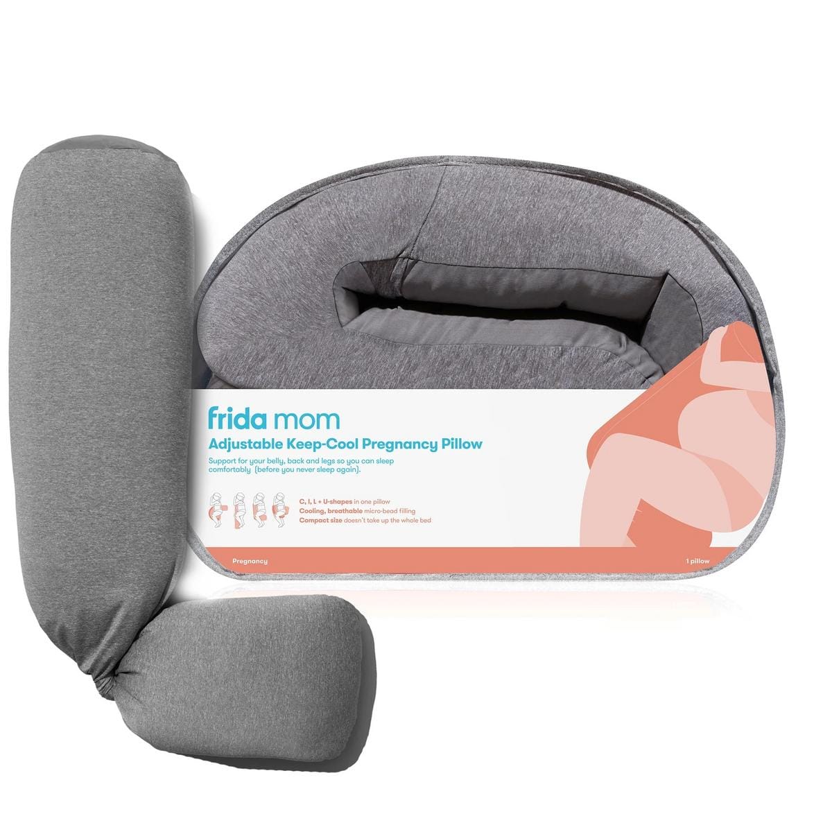 FridaBaby Adjustable Keep-Cool Pregnancy Pillow - 500001058