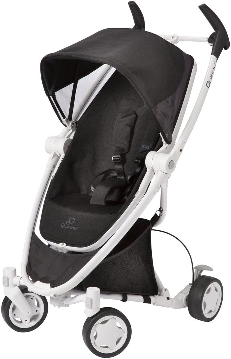 Quinny Zapp Xtra Folding Seat - (White Collection) - Black Irony - CV262BIK