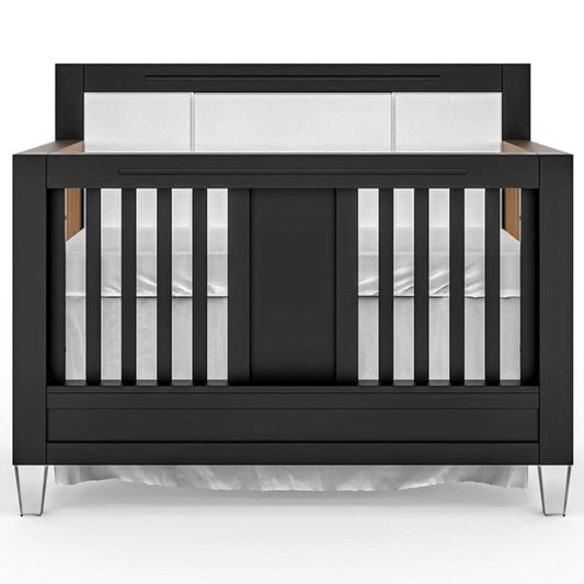 Romina Furniture Millenario Convertible Crib (Tufted) - 16507-SB-MG-BL