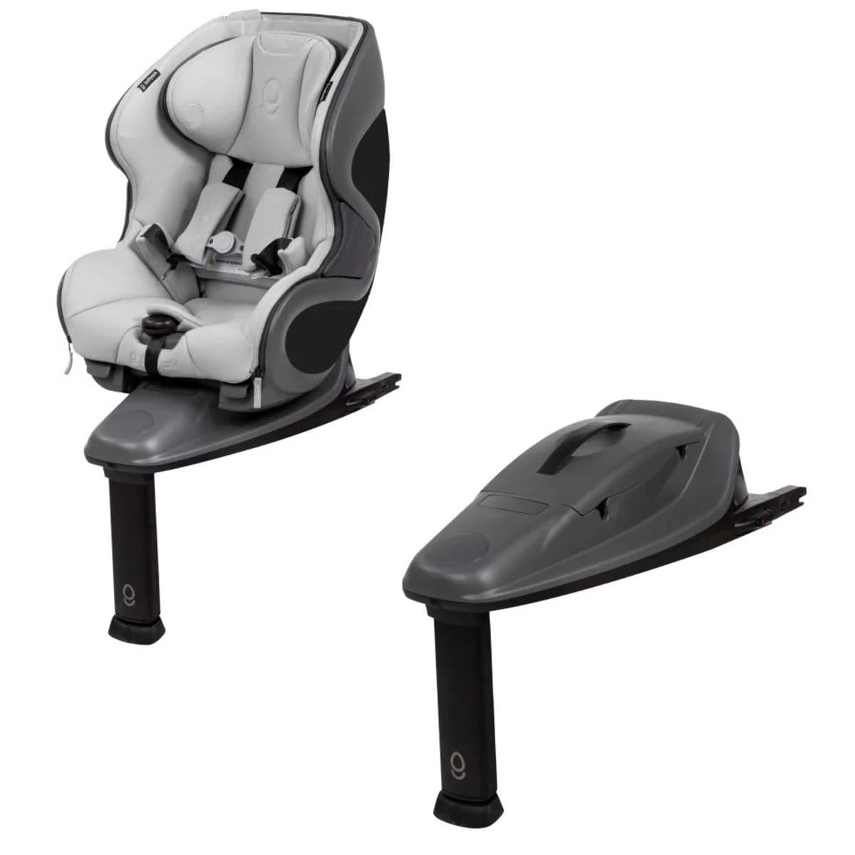 Babyark Classic Convertible Car Seat + Extra Base Bundle - Charcoal Grey / Glacier Ice - BASES-G011012010-05-03