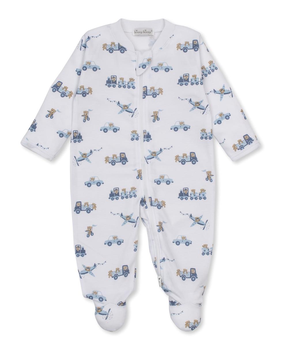 Kissy Kissy Zip Footie - Bears on the Go, Newborn