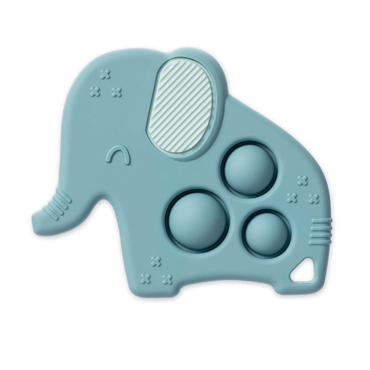 Itzy Ritzy Itzy Pop Silicone Teether w/ Sensory Popper - Elephant - POP8469
