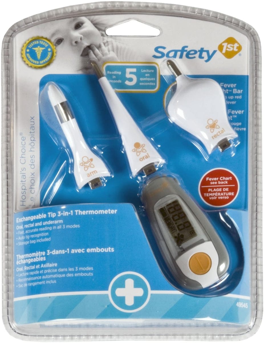 Safety 1st Hospital's Choice Exchangeable Tip 3-in-1 Thermometer Set - 49545