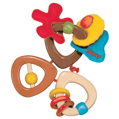 Sassy Earth Brights Wooden Trio Toy - 8409