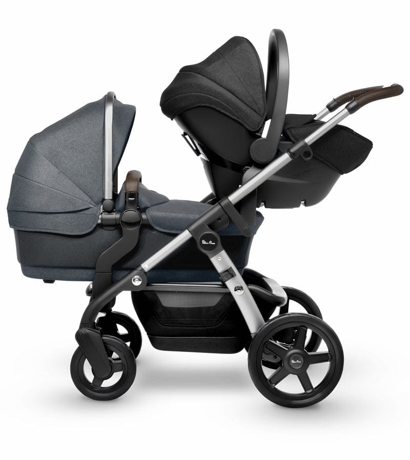 Silver Cross 2019 / 2020 Wave Double Stroller - Slate - SX2170-ATUS-DBL