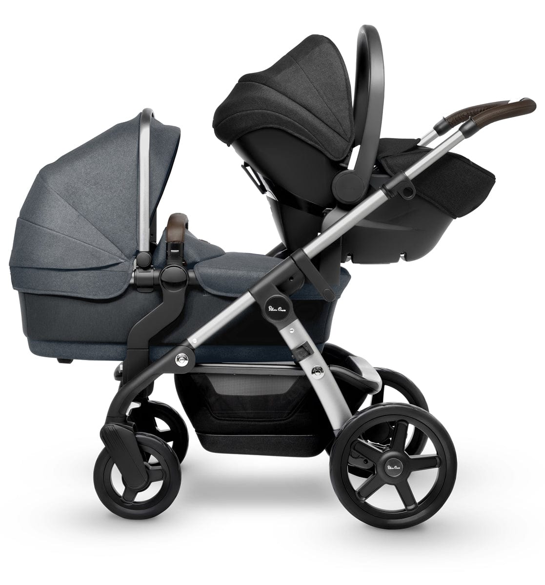 Silver Cross 2019 / 2020 Wave Single-to-Double Stroller - Slate