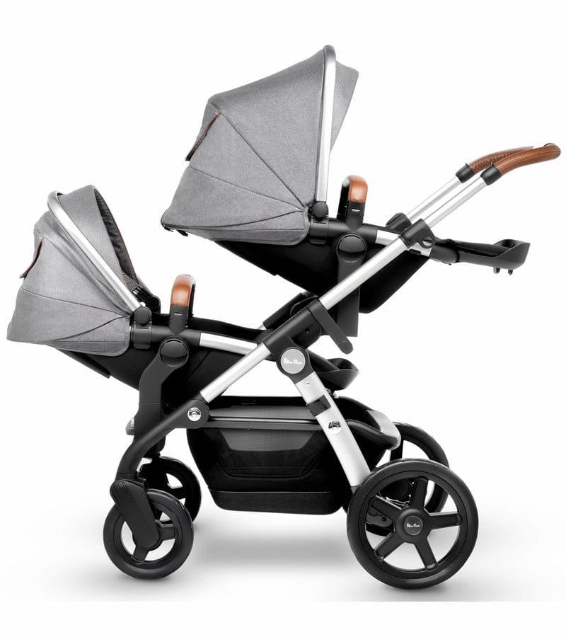 Silver Cross 2019 / 2020 Wave Twin Stroller - Sable - SX2170-SBUS-TWIN