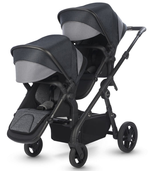Silver Cross Coast Double Stroller - Flint - SX2164-FTUS-SX2144-FTUS