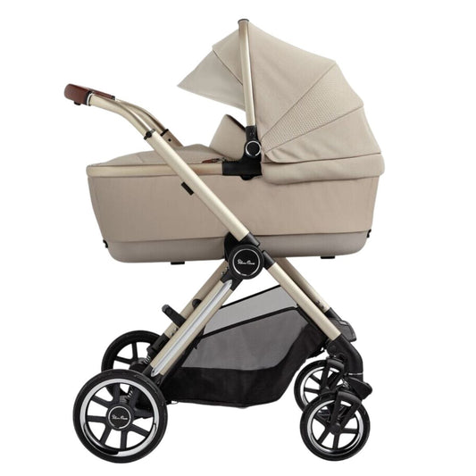 Silver Cross Reef 2 Stroller + Folding Bassinet Bundle - Stone - SX2312-STBNDL