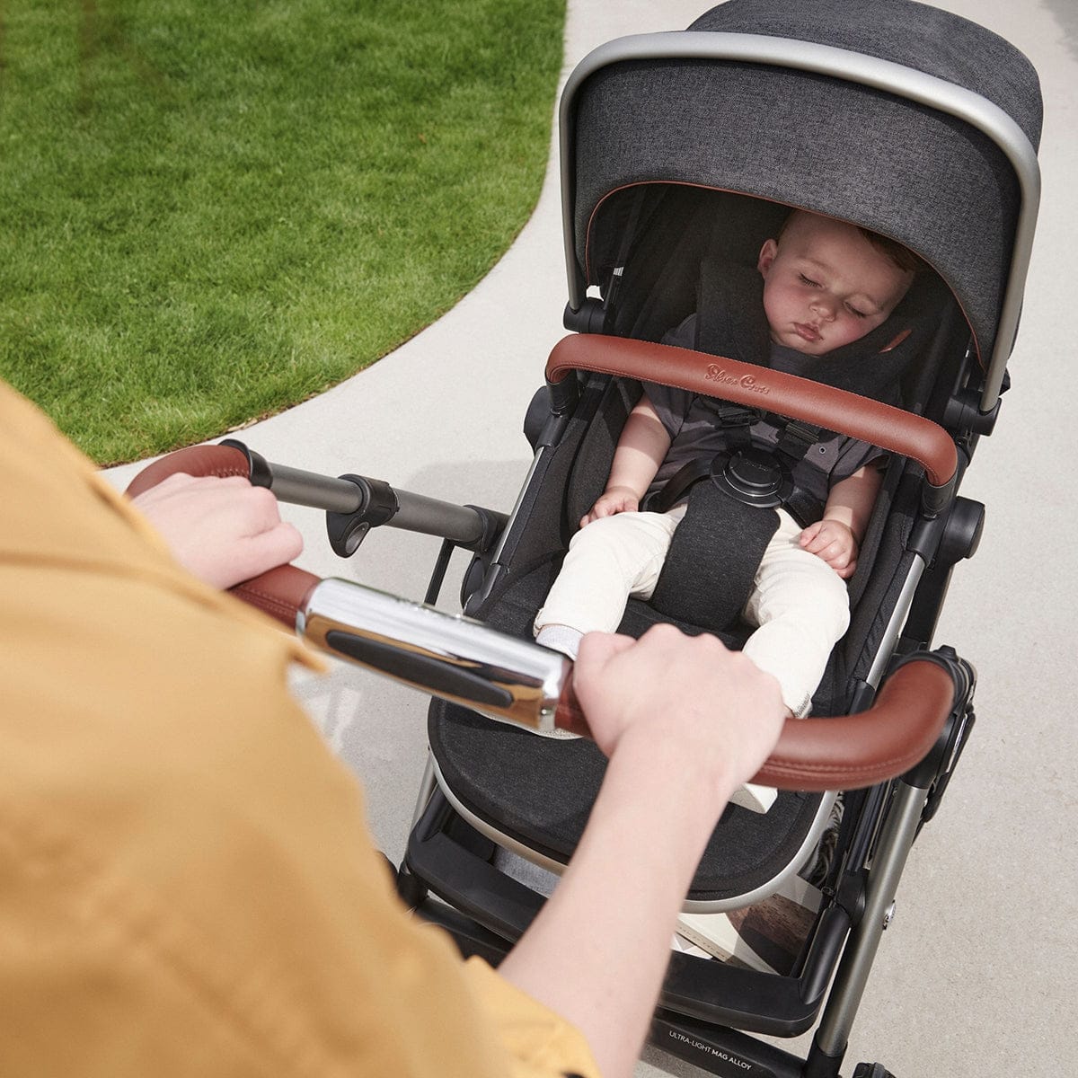 Silver Cross Wave Single-to-Double Stroller - Charcoal - SX2264-CAUS