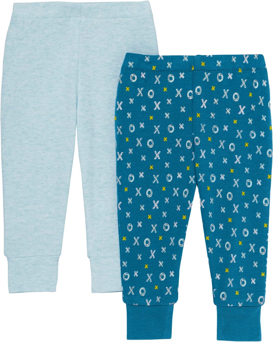 Skip Hop ABC-123 Baby Pants Set - Blue (Newborn) - 279404-NB