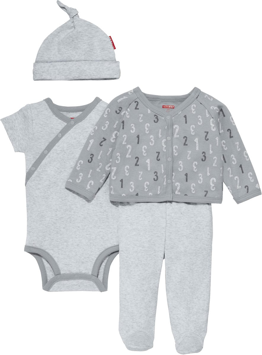 Skip Hop ABC-123 Welcome Home 4-Piece Set - Grey (Newborn) - 279414-NB