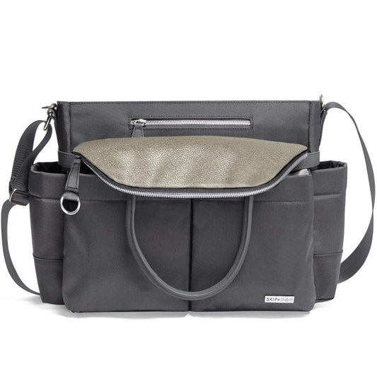 Skip Hop Chelsea Downtown Chic Diaper Bag - Charcoal Shimmer - 200452