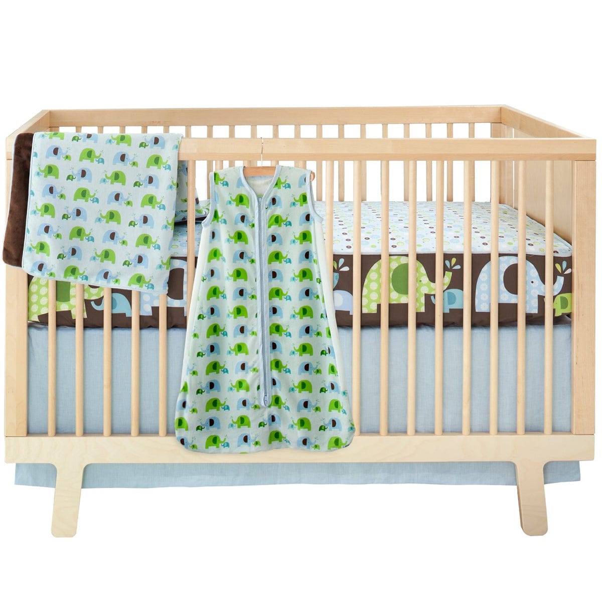 Skip Hop Complete Sheet 4 Piece Crib Set - Elephant Parade - 276524
