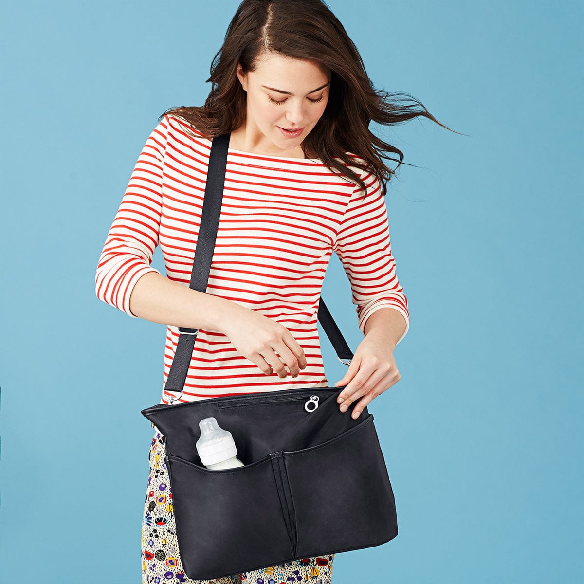 Skip Hop Duet 2-in-1 Tote Diaper Bag - Black