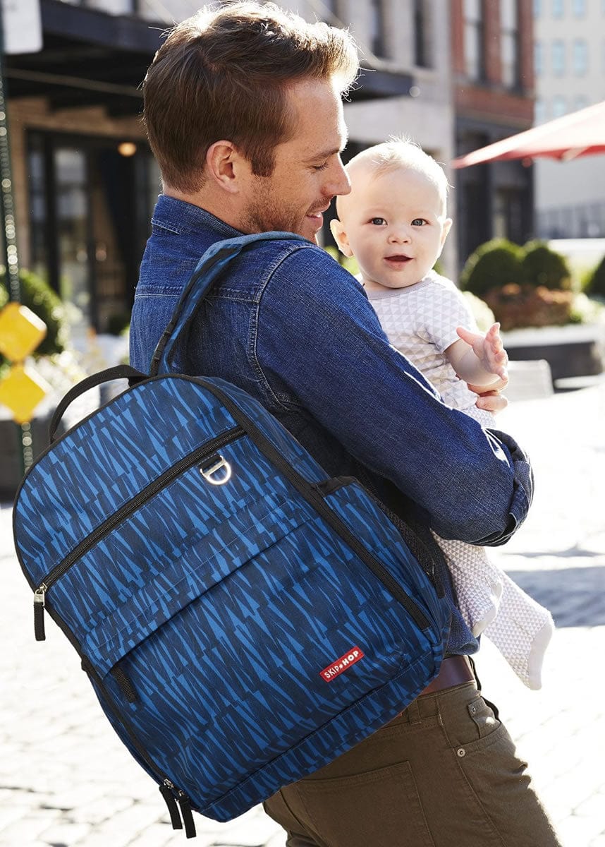 Skip Hop Duo Backpack Diaper Bag - Blue Graffiti - 201300