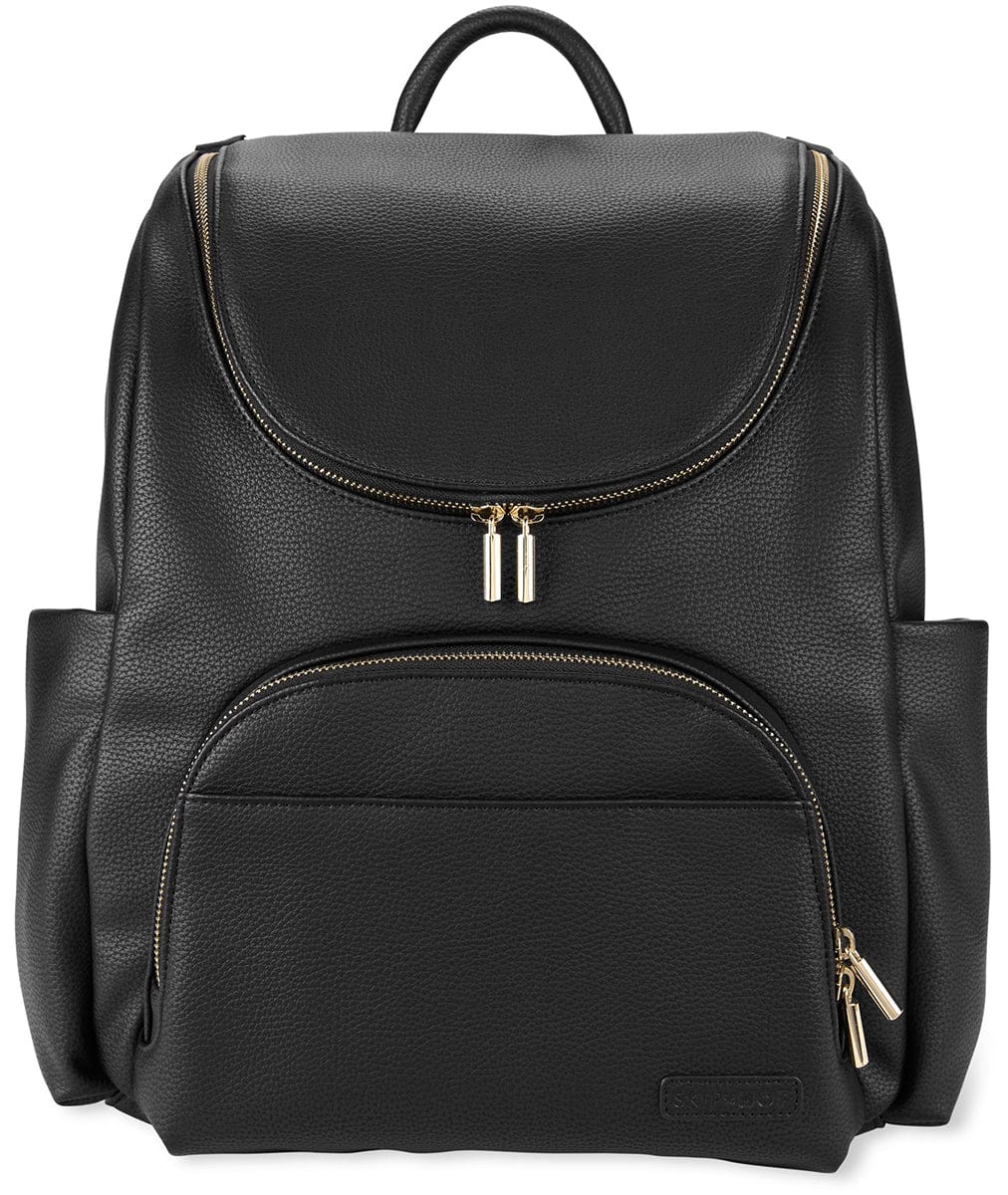 black leather diaper backpack miss fong Bag Baby Diaper Bag, Large Diaper Backpack with 16 Pockets Travel Diaper Bag with Diaper Changing Pad, Stroller Straps & 2 Insulated Pockets(Convertible, Black) : Baby a front zipper pocket Baldwin Baby Company Diaper Bag