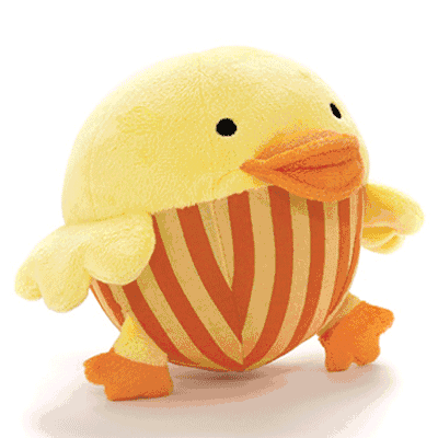 Skip Hop Funky Farmyard Roll Around Cuddly Chime Duck Ball - 307005