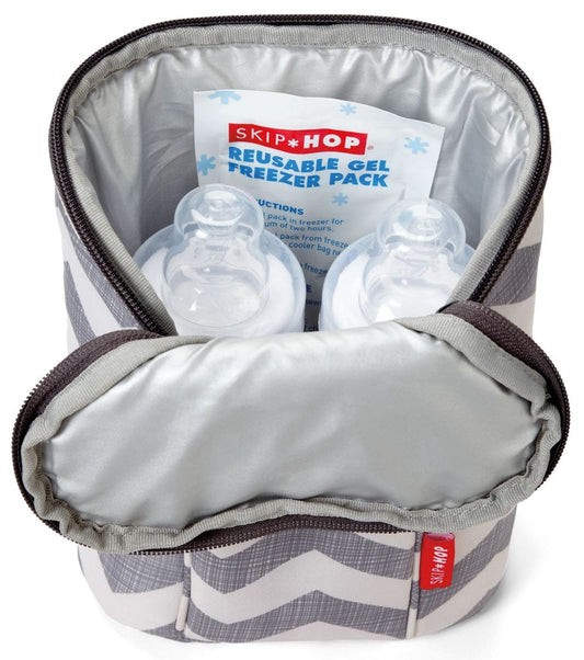 Skip Hop Grab & Go Double Bottle Bag - Triangles - 205307