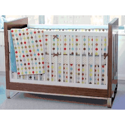 Skip Hop Mod Dot 4-Piece Crib Bedding Set