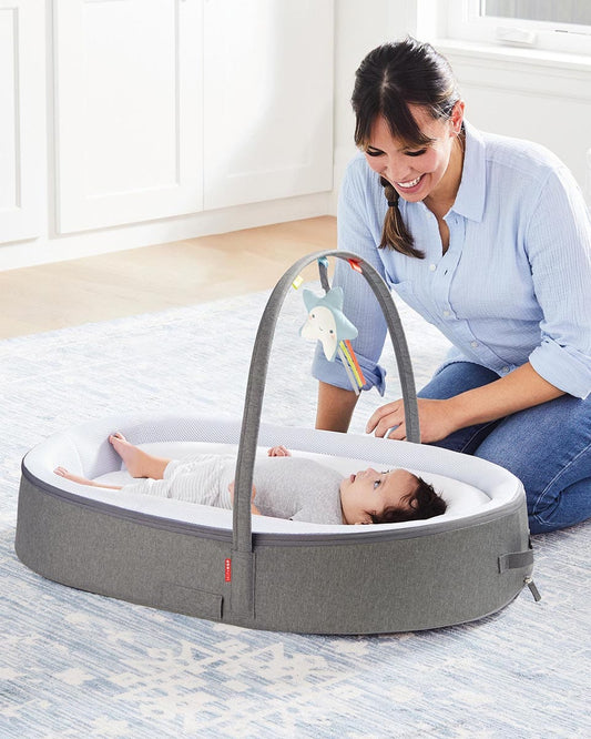 Skip Hop Playful Retreat Baby Nest - Grey Melange - 9I745210