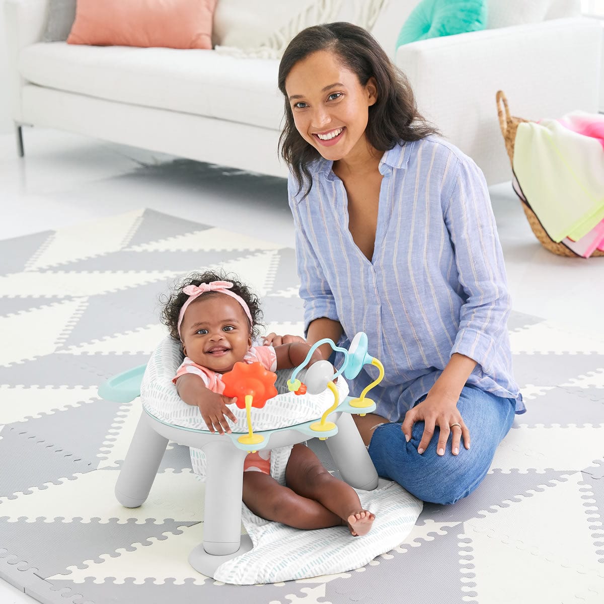 Skip Hop Silver Lining Cloud 2-in-1 Activity Floor Seat - 304185