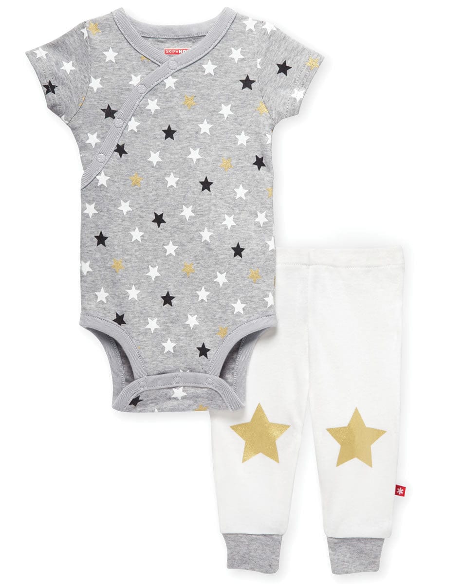 Skip Hop Star-Struck Bodysuit & Pant Set - Grey (9 Months)