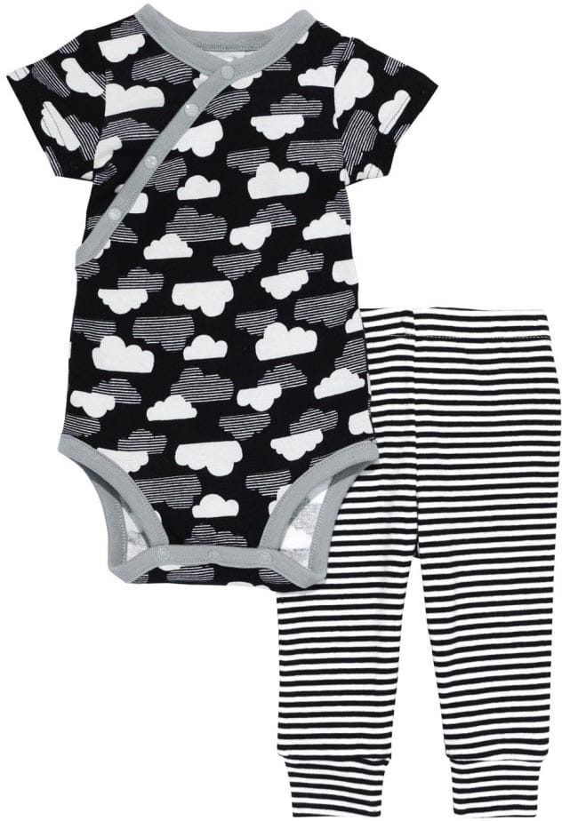 Skip Hop Star-Struck Short Sleeve Bodysuit & Pant Set - Cloud (6 Months) - 279436-6M