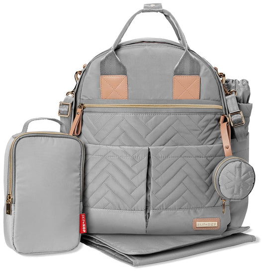 Skip Hop Suite 6-In-1 Diaper Backpack Set - Dove - 9I729210