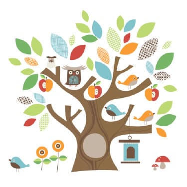 Skip Hop Treetop Friends Wall Decals