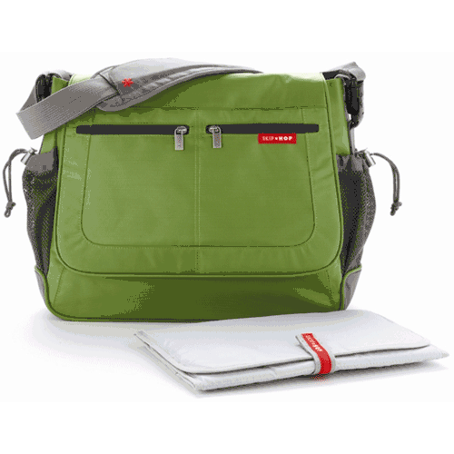 Skip Hop Via Messenger Diaper Bag - Lime