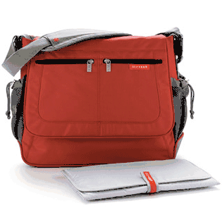 Skip Hop Via Messenger Diaper Bag - Red - 210001