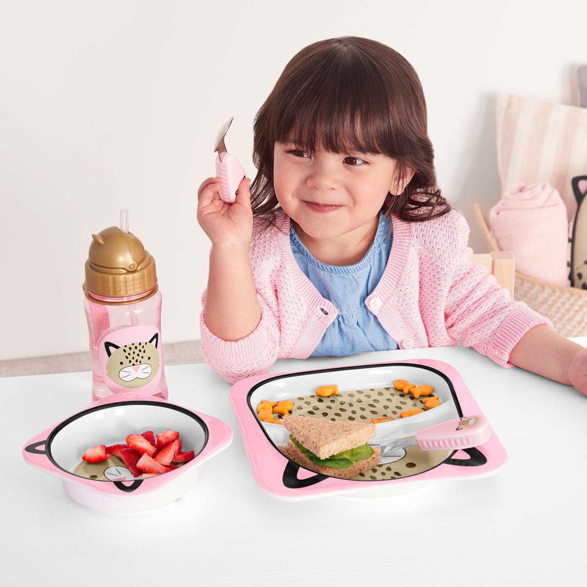 Skip Hop Zoo Divided Plate - Leopard