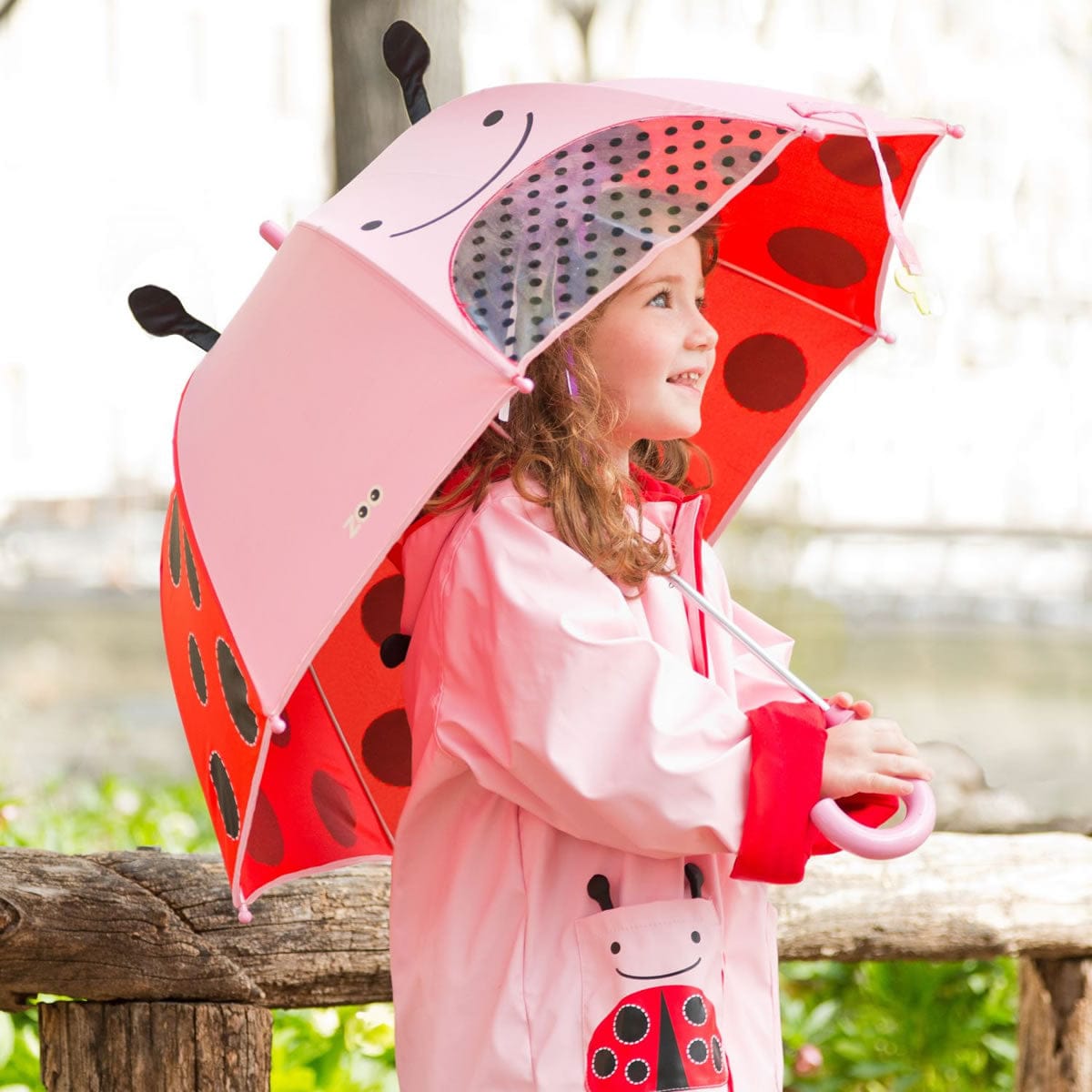 Skip Hop Zoo Little Kid Umbrella - Ladybug