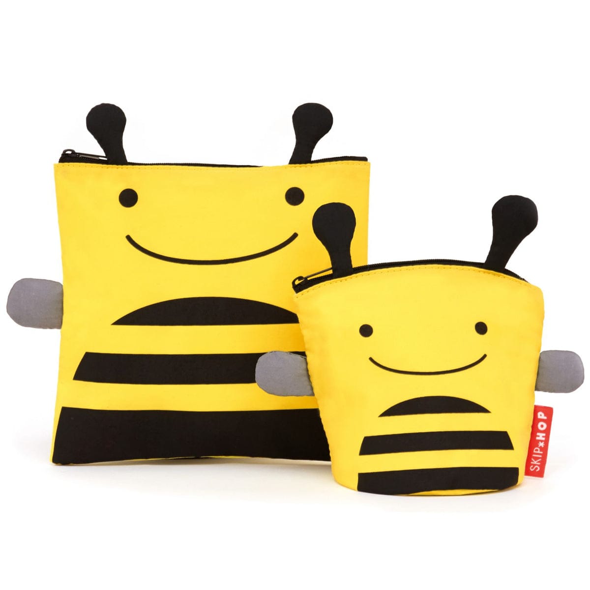 Skip Hop Zoo Reusable Sandwich & Snack Bag Set - Bee