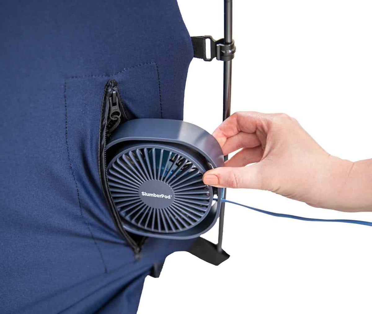 SlumberPod Privacy Canopy with Fan - Black