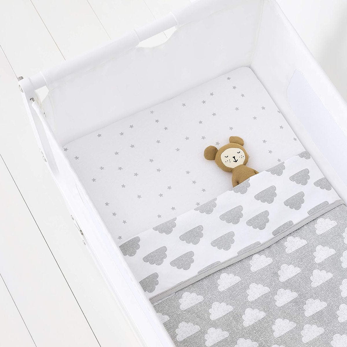 Snuz 3 Piece SnuzPod Crib Bedding Set - Cloud - bd028ah