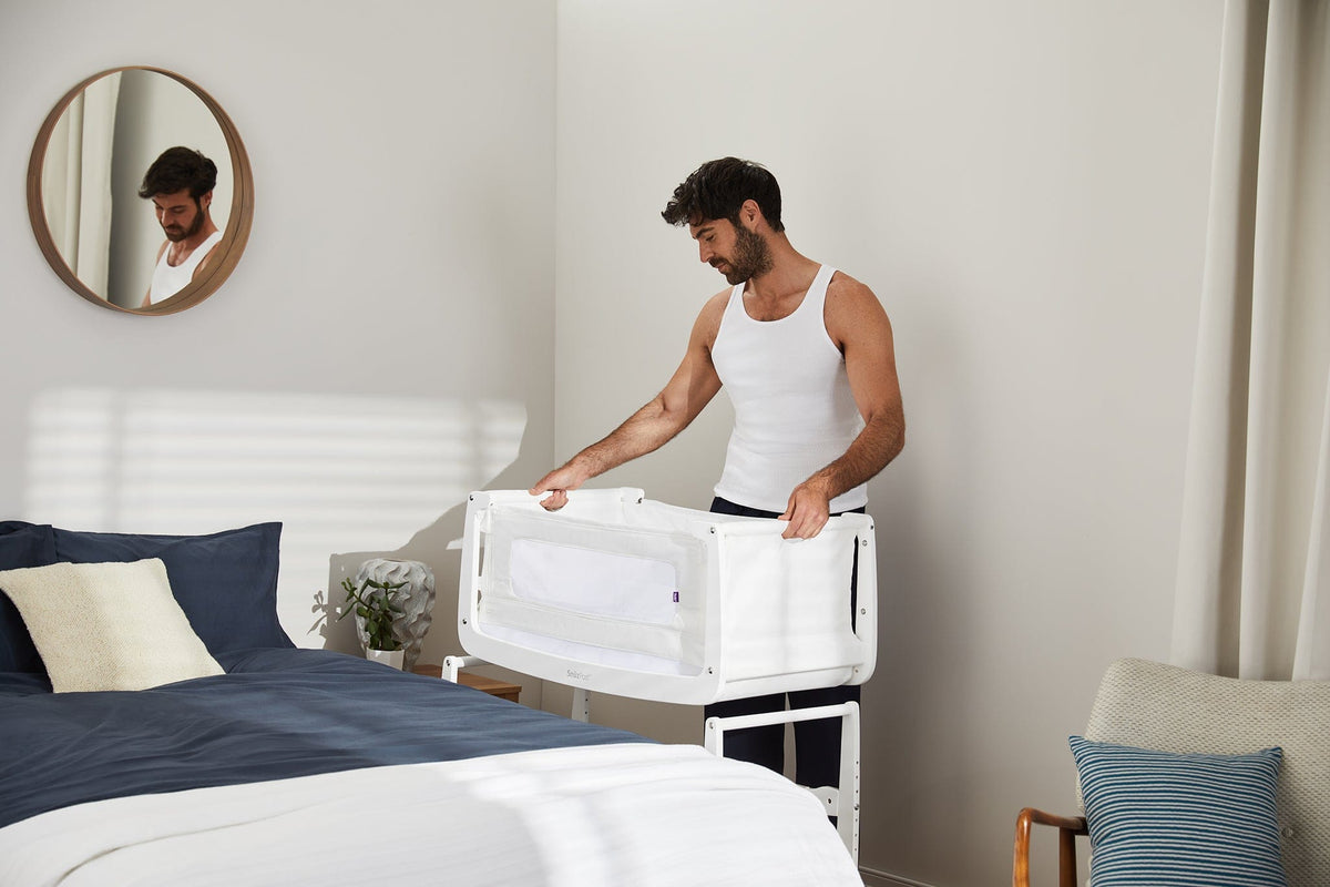 Snuz SnuzPod4 Bedside Crib - White - USFN014B