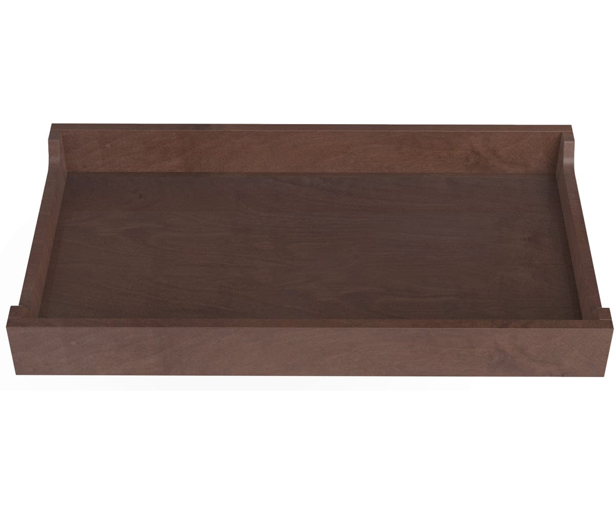 Spot On Square 34" Wide Changing Tray - Walnut Stain - HC12007
