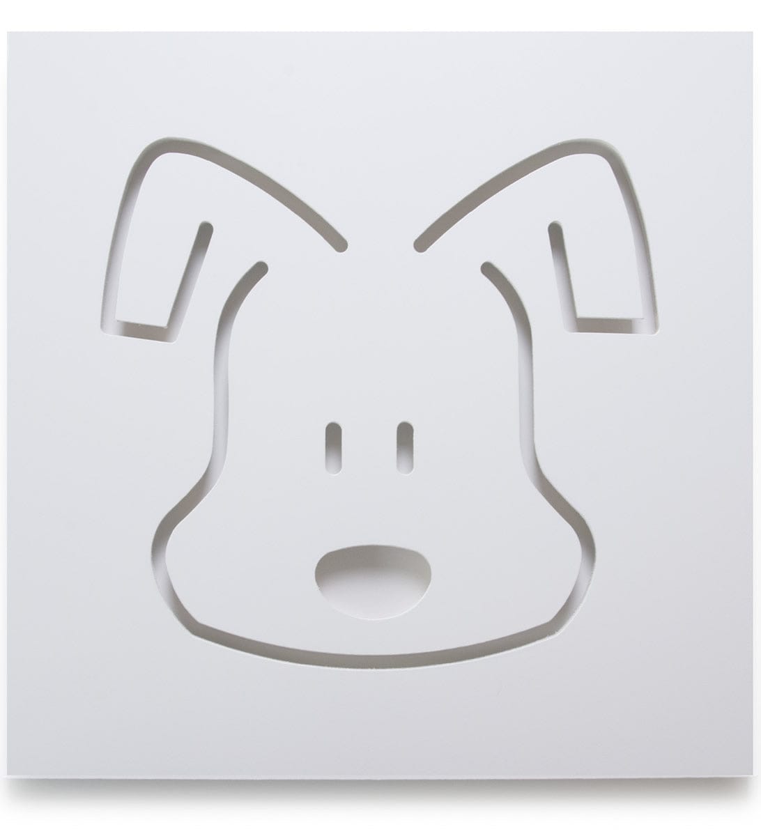 Spot On Square Wall Decor - Dog - WD14004-WH