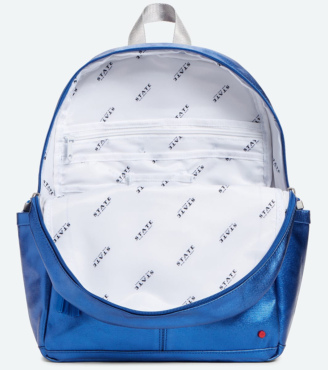 State Bags Kane Backpack Diaper Bag - Blue Metallic - F1964213-463