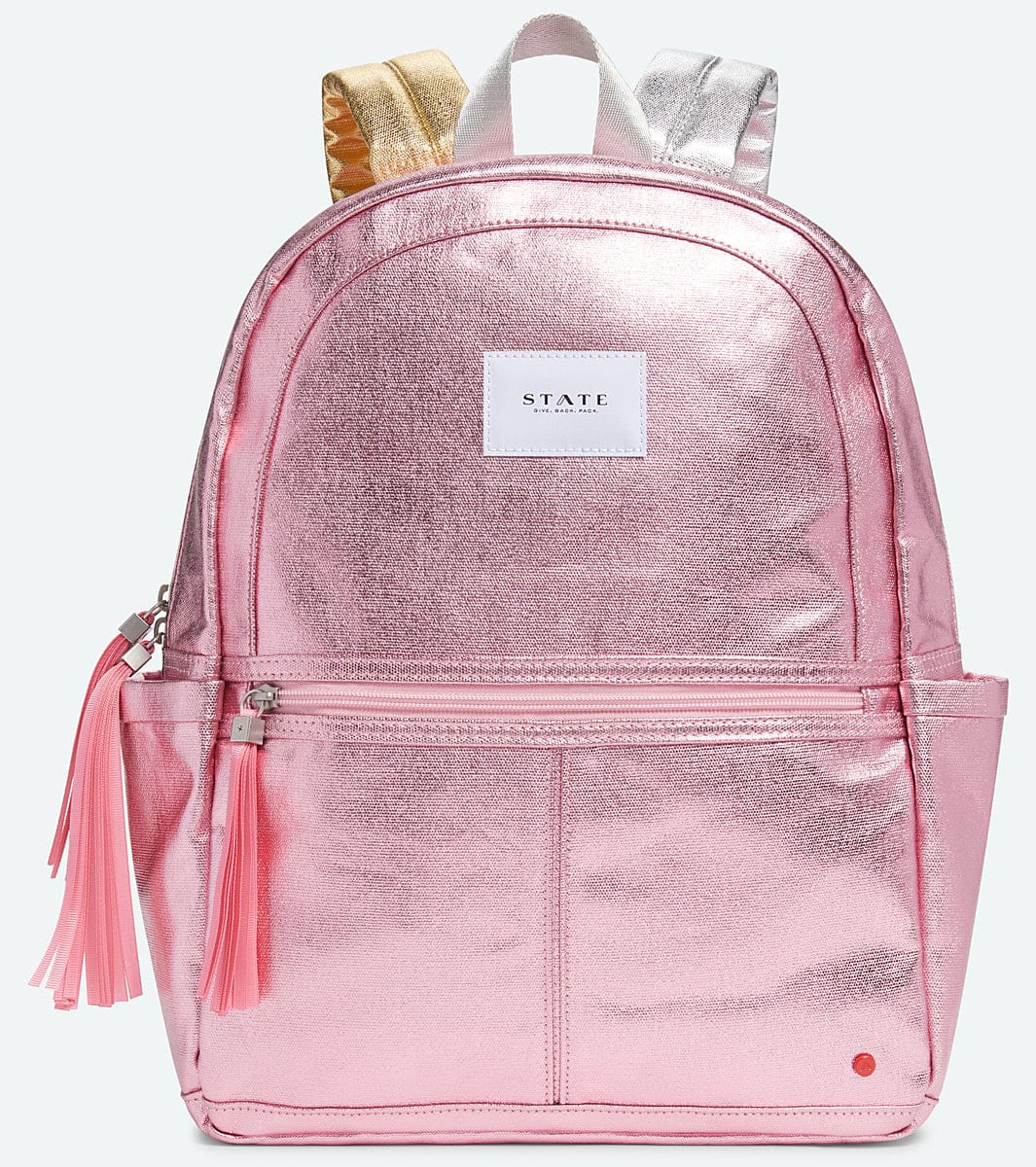 Crossbody Pink Shiny Backpack Caramelo Kids Girls Pink Glitter Bow