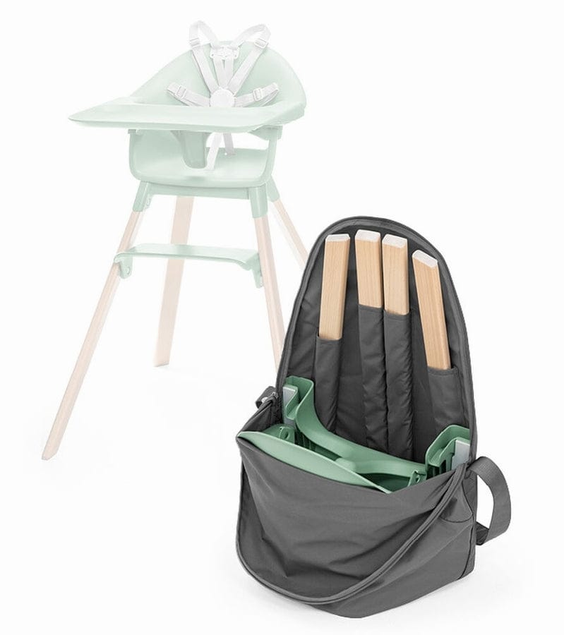 Stokke Clikk High Chair Cushion & Travel Bag Bundle - White / Grey Sprinkle - 601200-B