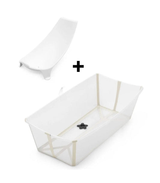 Stokke Flexi Bath X-Large Heat Sensitive Tub + Newborn Support - Sandy Beige - 639712